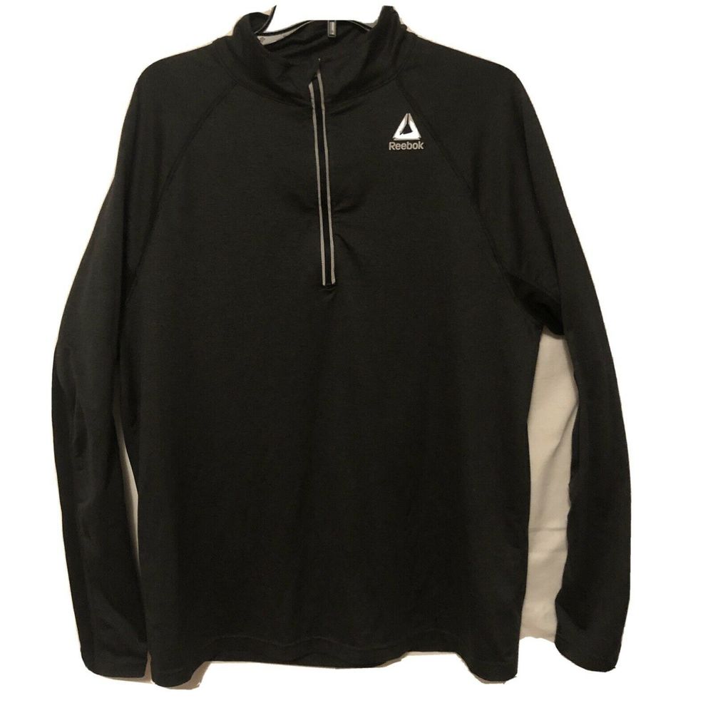 Reebok Long Sleeve Athletic 1/4 Zip Runnin…